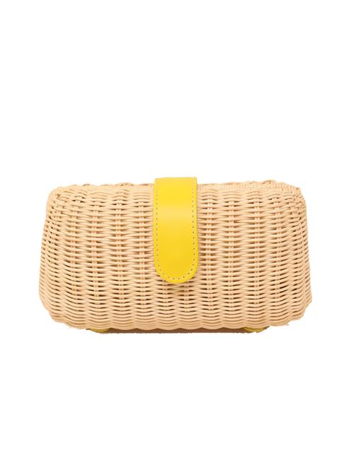 clutch in midollino Laboratorio Capri | 172NATYELLOW
